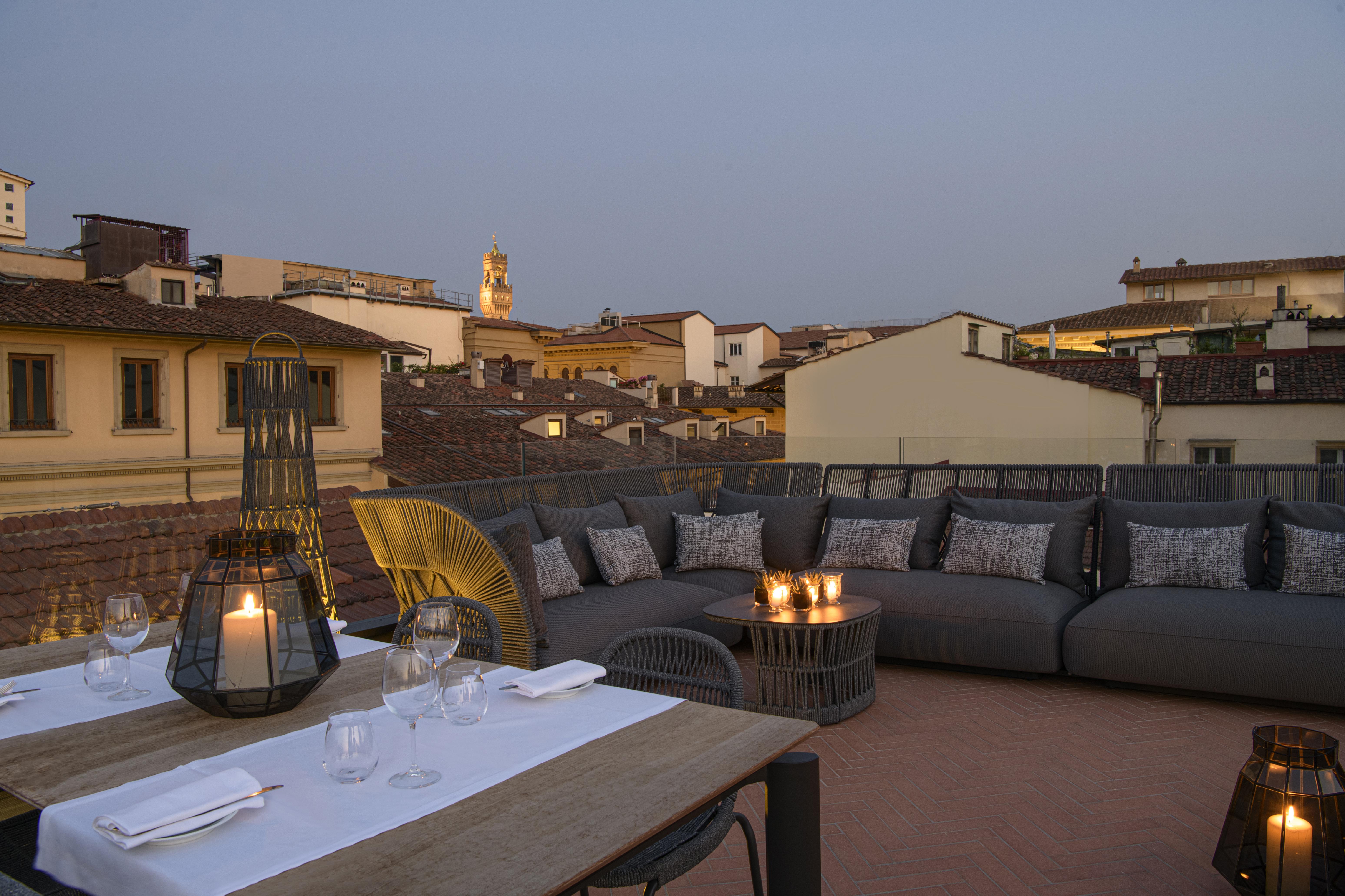 Helvetia&Bristol Firenze - Starhotels Collezione Exteriör bild Rooftop terrace