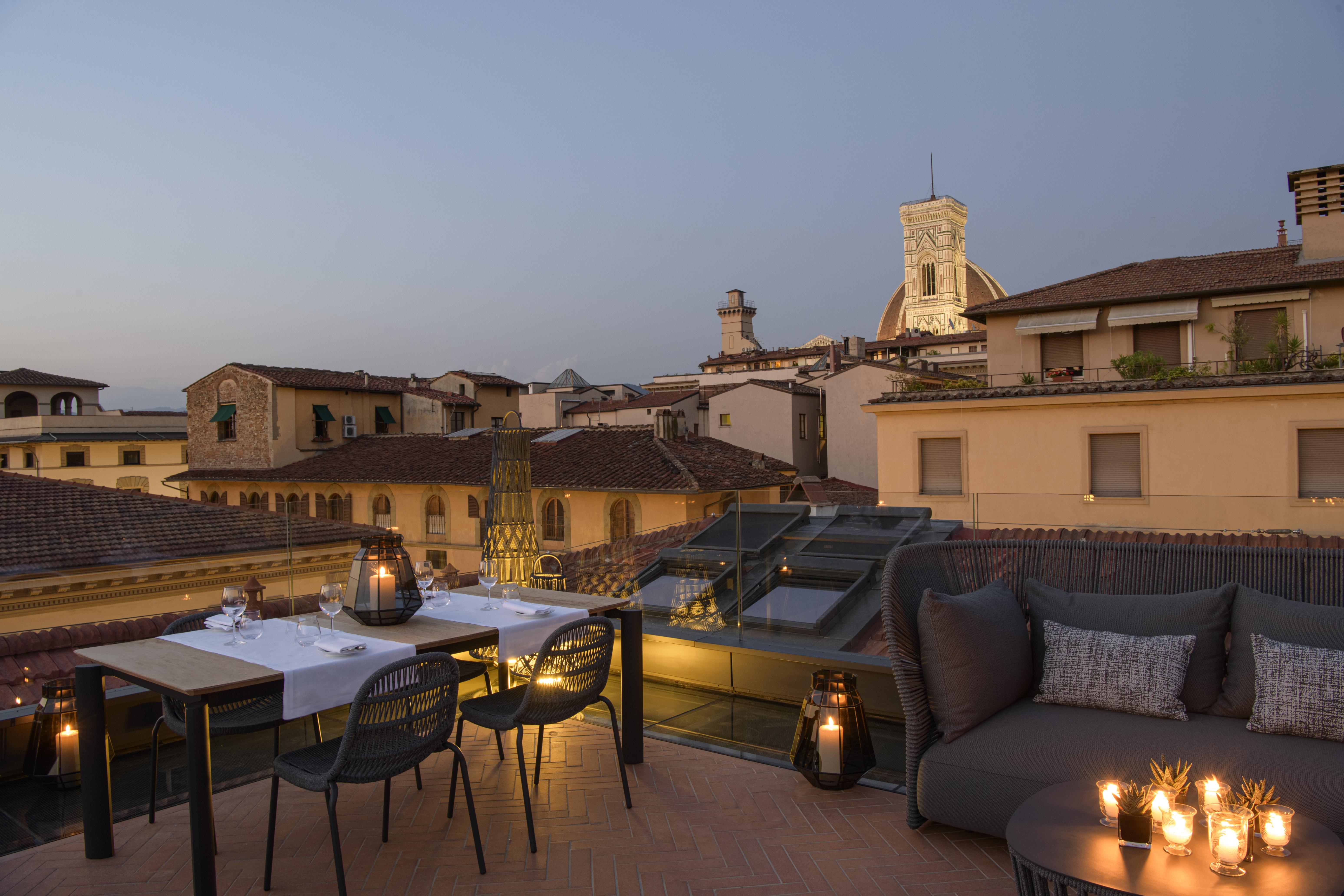 Helvetia&Bristol Firenze - Starhotels Collezione Exteriör bild Rooftop terrace